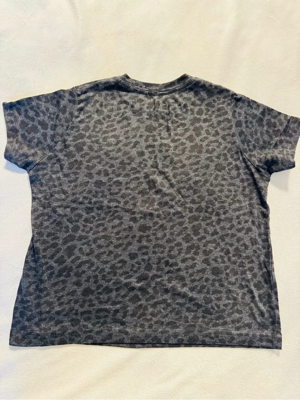 Girls Black Leopard-Print 